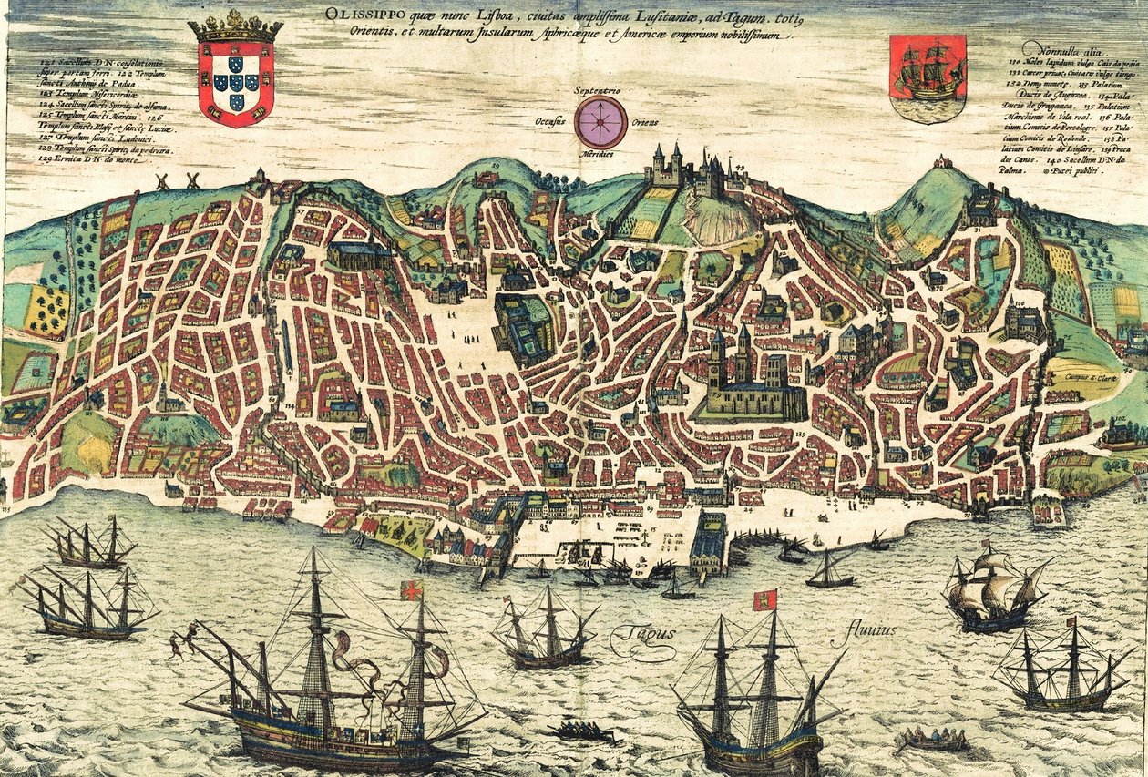 葡萄牙 作者 格奥尔格和霍根伯格·弗朗茨 (1535-90) 布劳恩