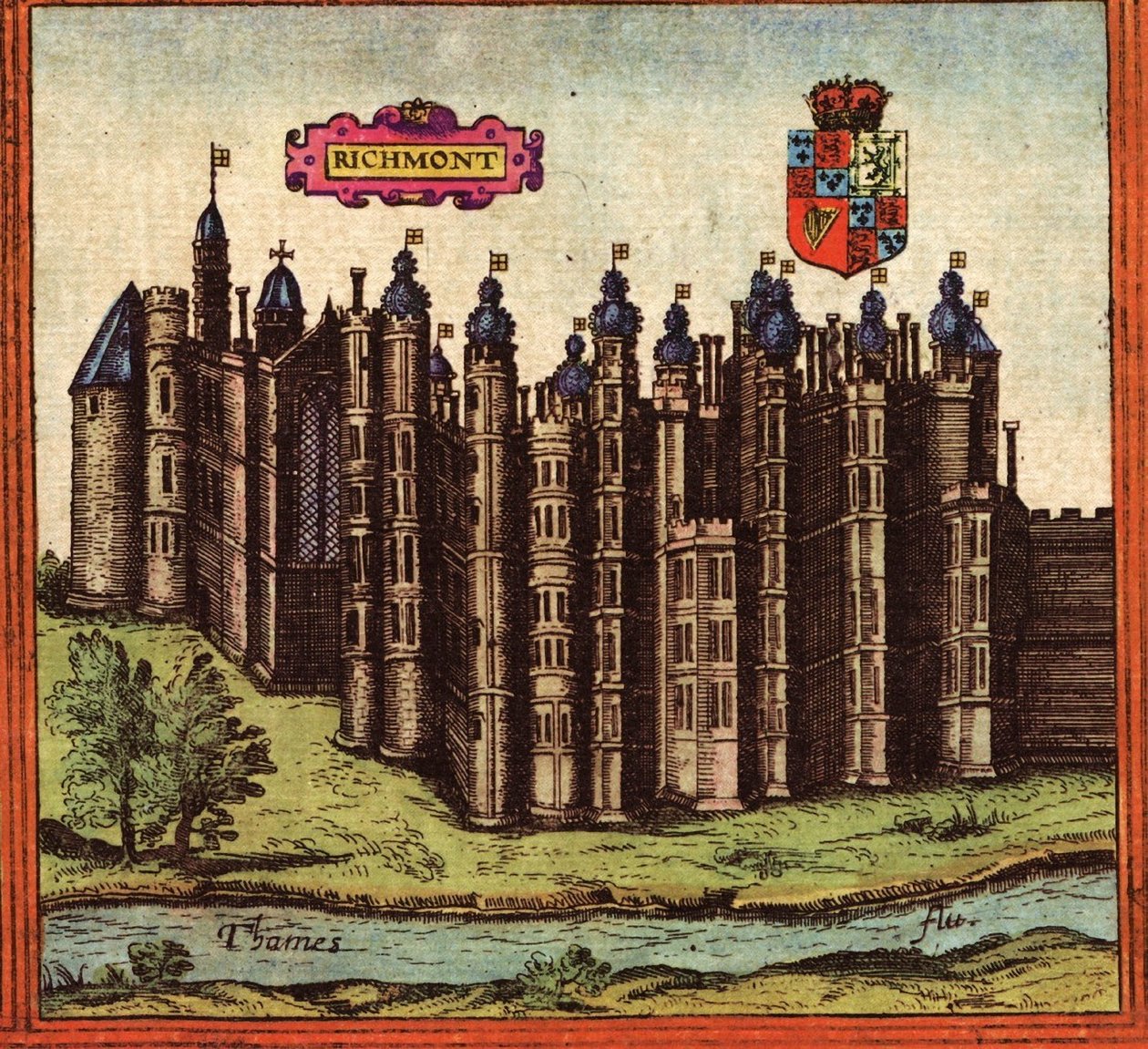 英国里士满 作者 格奥尔格和霍根伯格·弗朗茨 (1535-90) 布劳恩