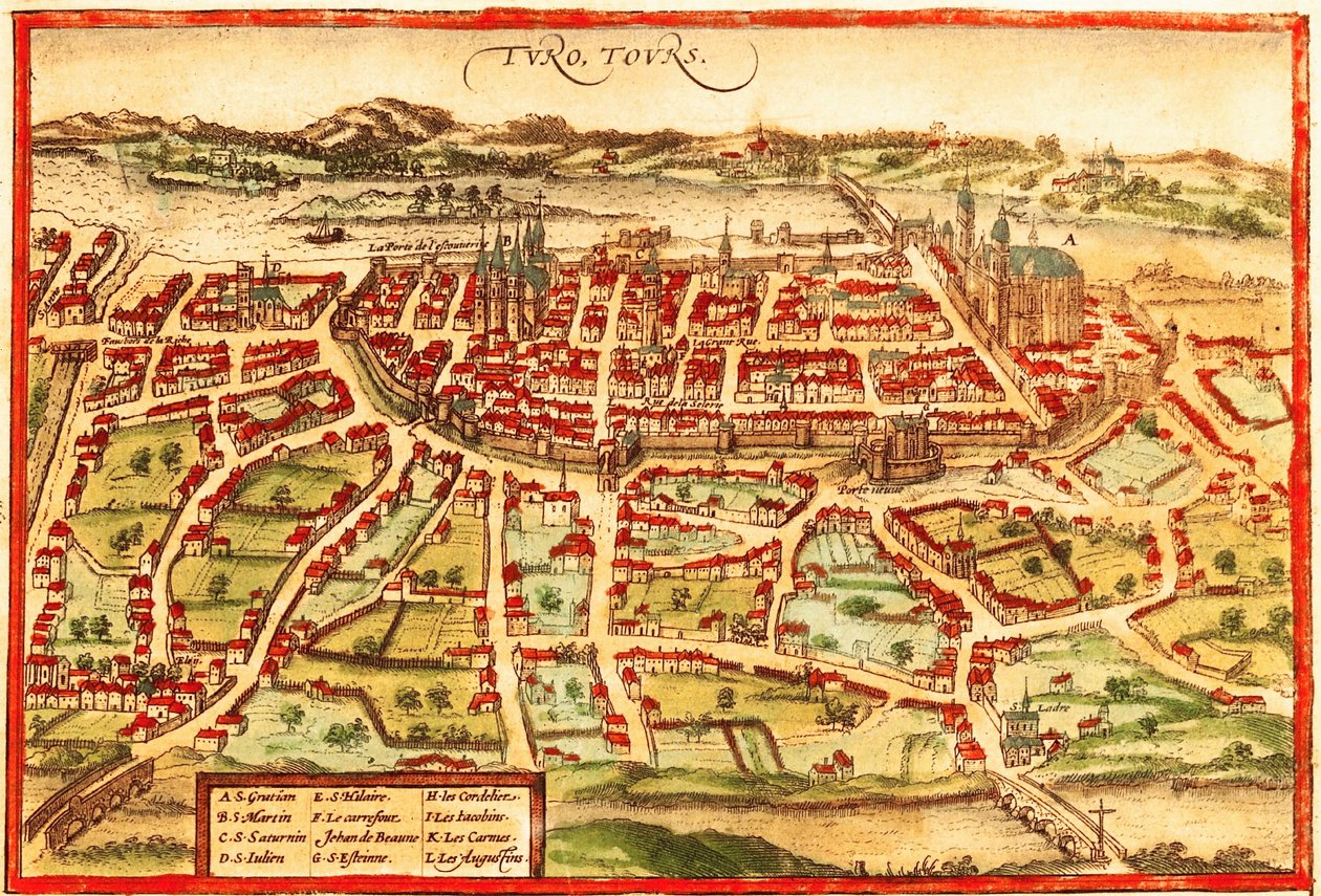 法国土伦 作者 格奥尔格和霍根伯格·弗朗茨 (1535-90) 布劳恩