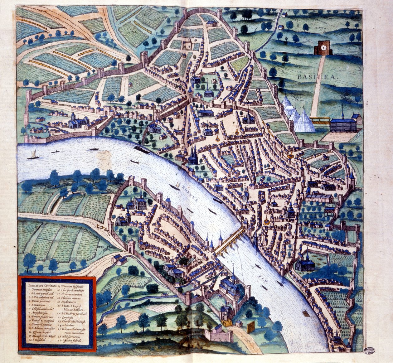 Bâle (Suisse), vue d