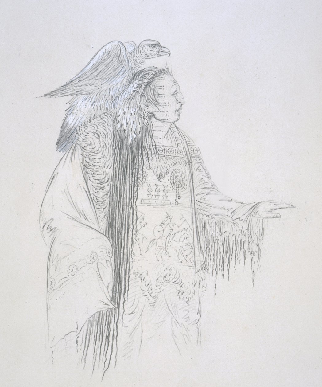 Pa-ris-ka-roo-pa（The Two Crows）1852 作者 乔治·卡特琳