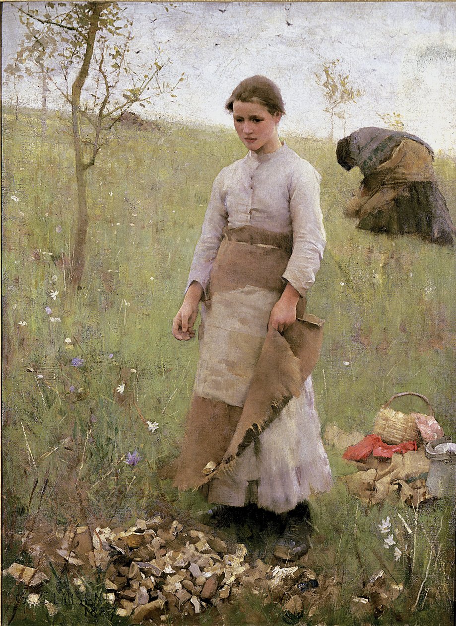 The Stone Pickers，1887 作者 乔治·克劳森