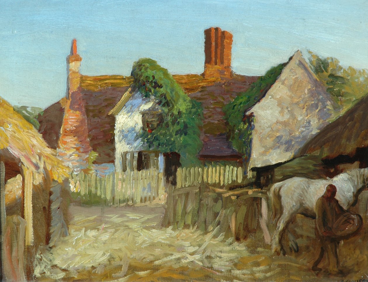 Winzes Farm，1905-10 作者 乔治·克劳森