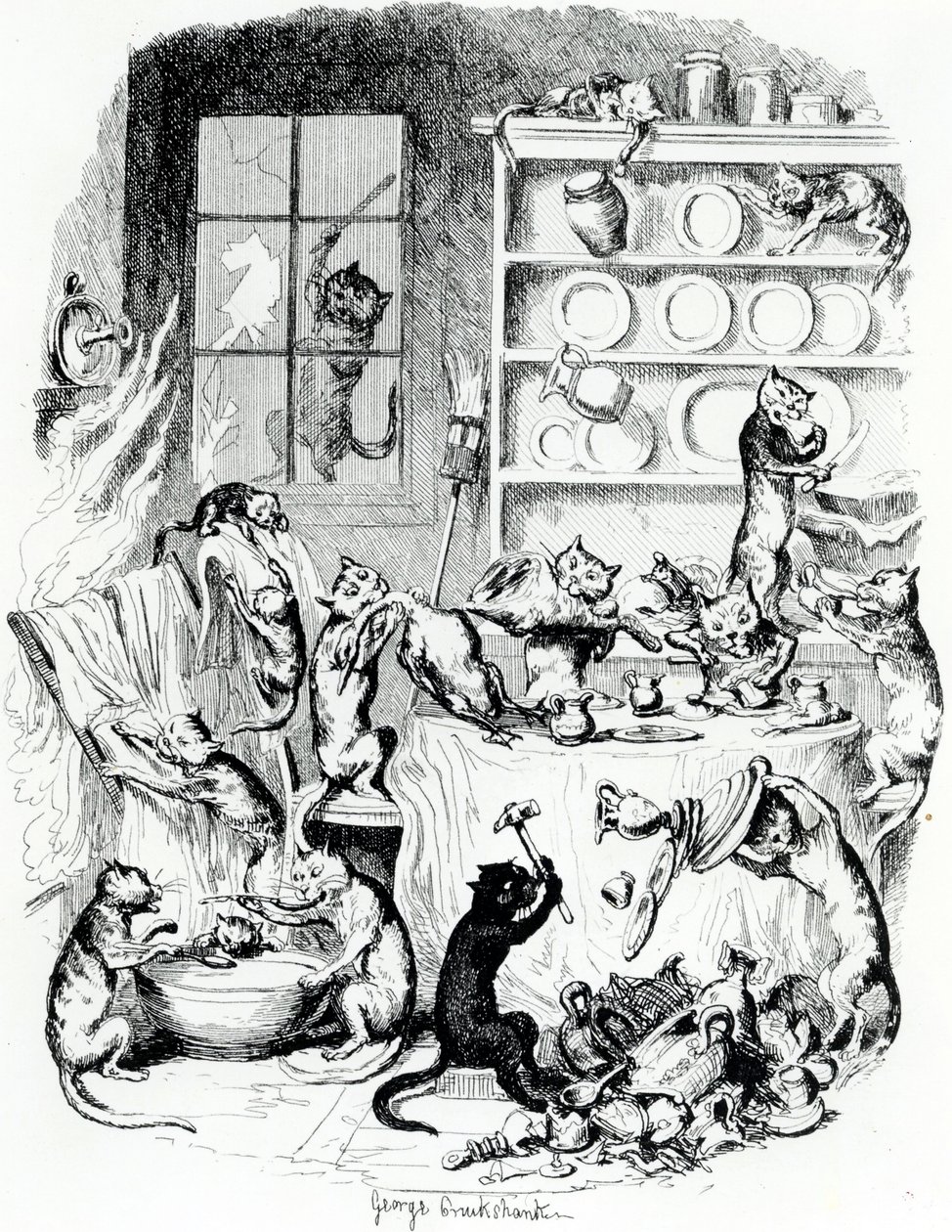PrintBook插图，1847年 作者 乔治·克鲁克申克
