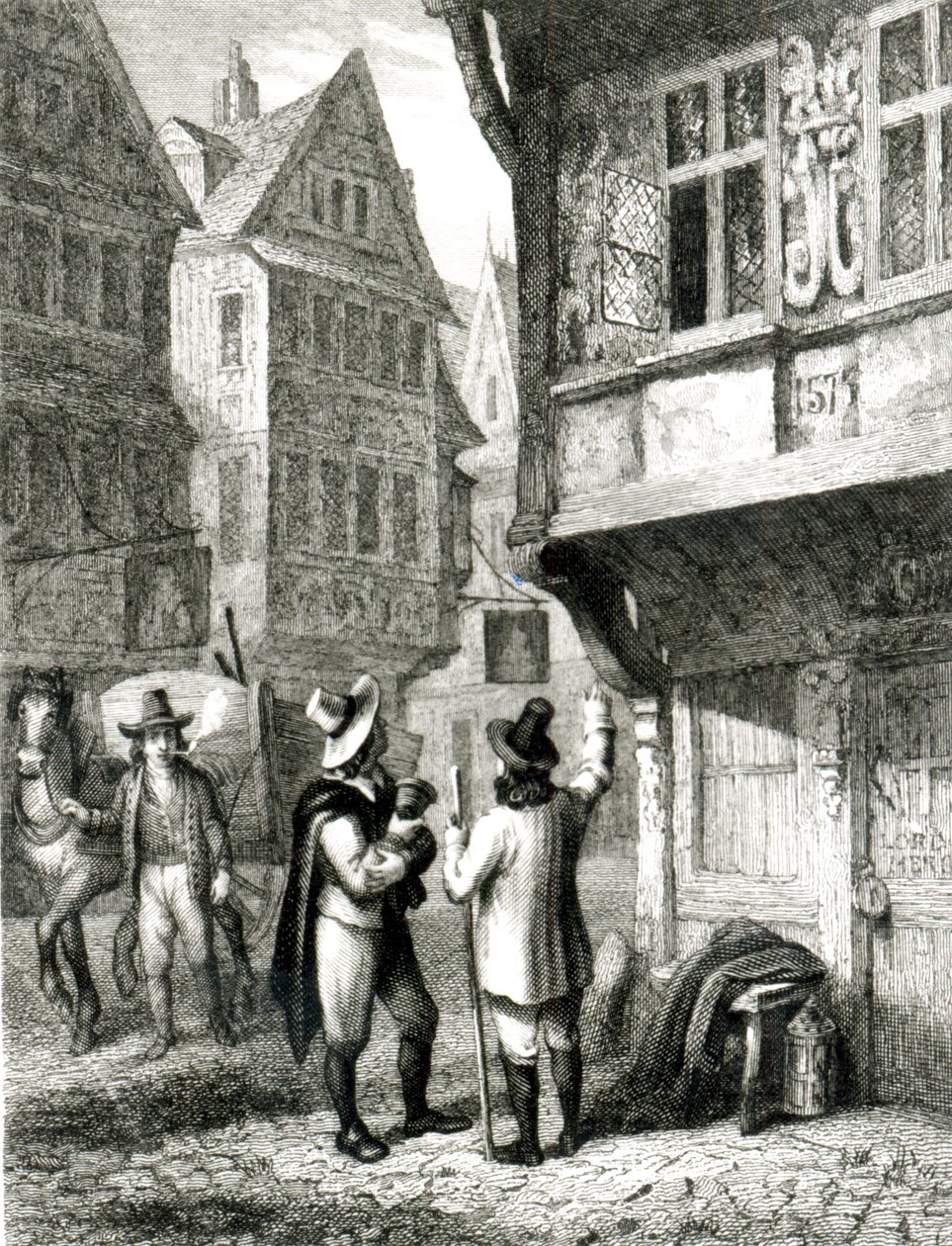 The Dead Cart，由Davenport雕刻，1835年7月1日 作者 乔治·克鲁克申克