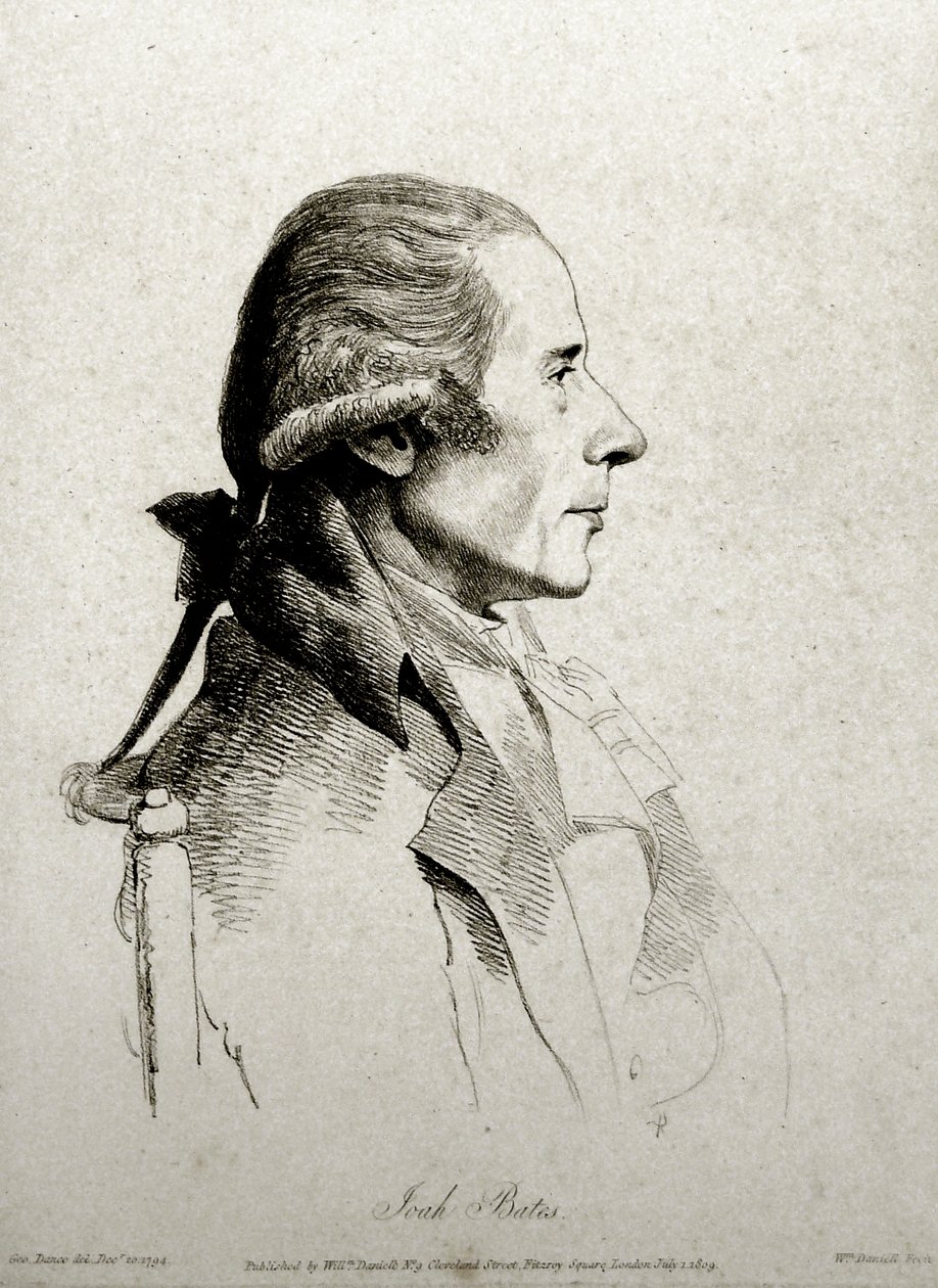 Joah Bates，由William Daniell（1769-1837）雕刻，1809年（软地面蚀刻） 作者 乔治舞蹈