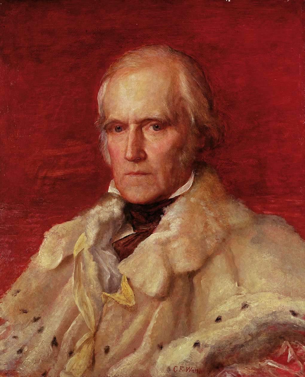 Stratford Canning的肖像（1786-1880），Viscount Stratford de Redcliffe（1856-7） 作者 乔治·弗雷德里克·沃茨