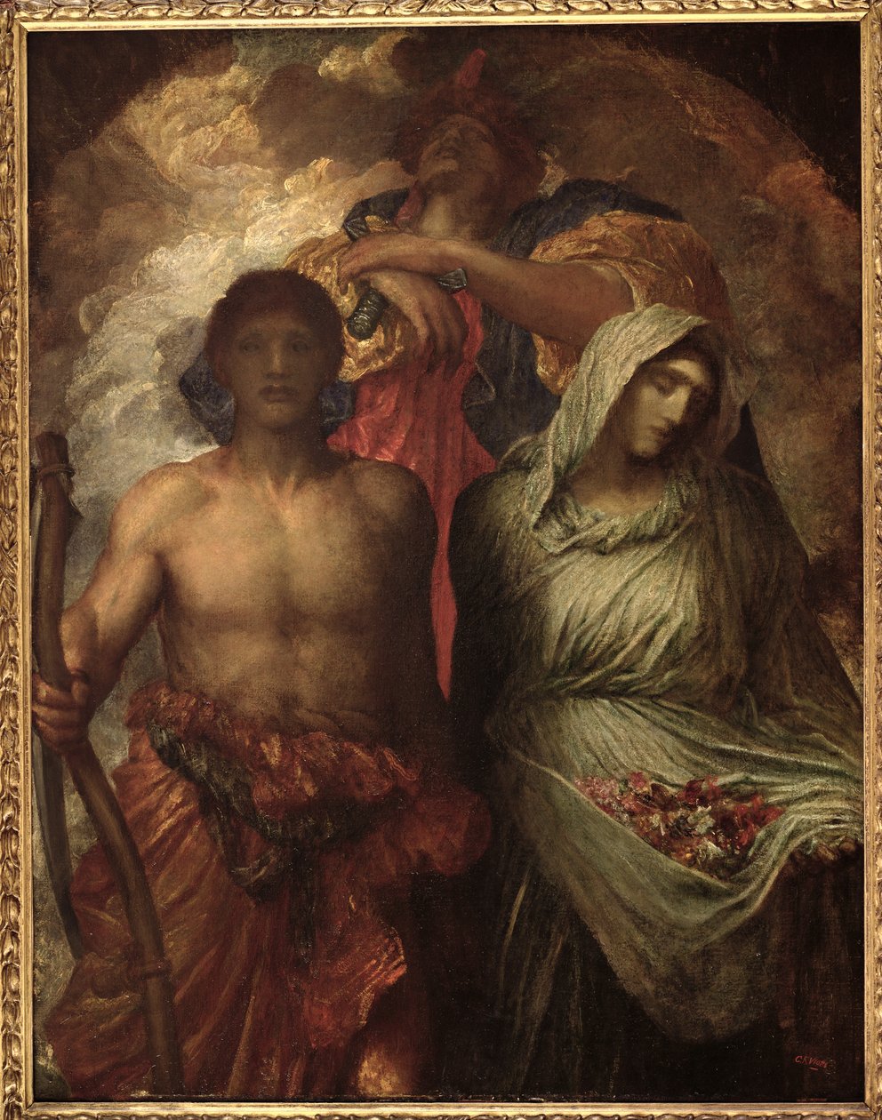 时间，死亡和审判，c.1895 作者 乔治·弗雷德里克·沃茨