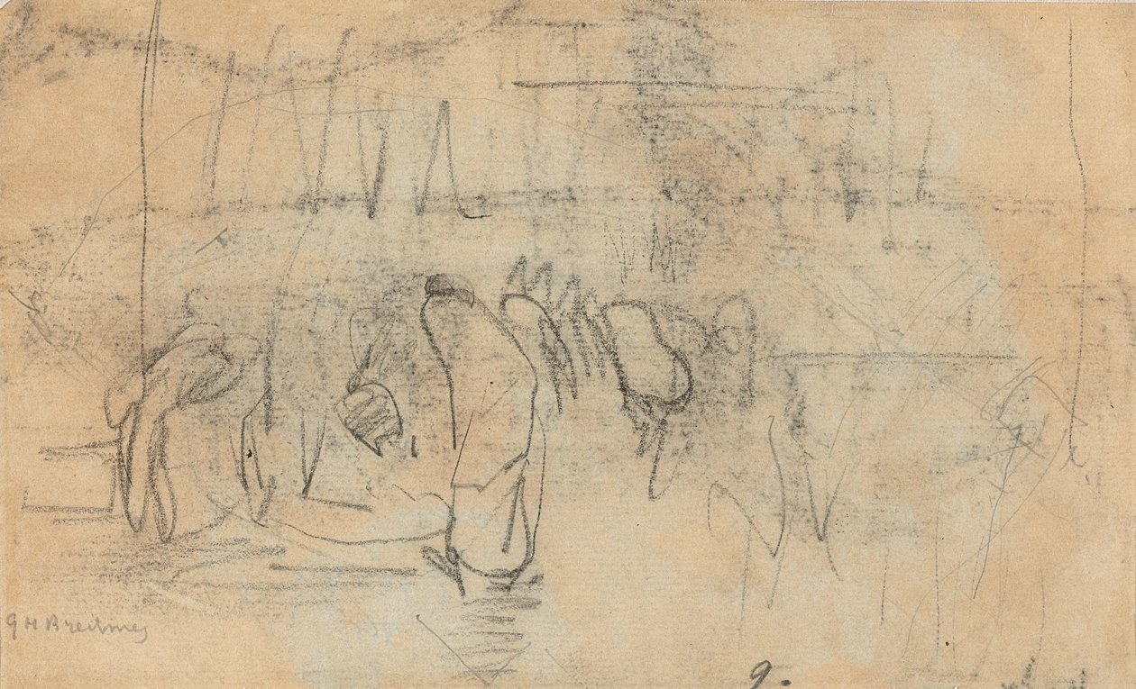 人们在街道上的素描N荷兰语：人们在街道上的素描 作者 乔治·亨德里克·布雷特纳