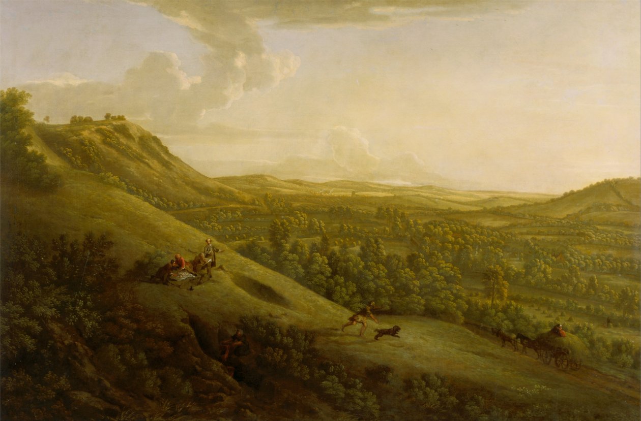 Box Hill，Surrey，远处有Dorking 作者 乔治·兰伯特