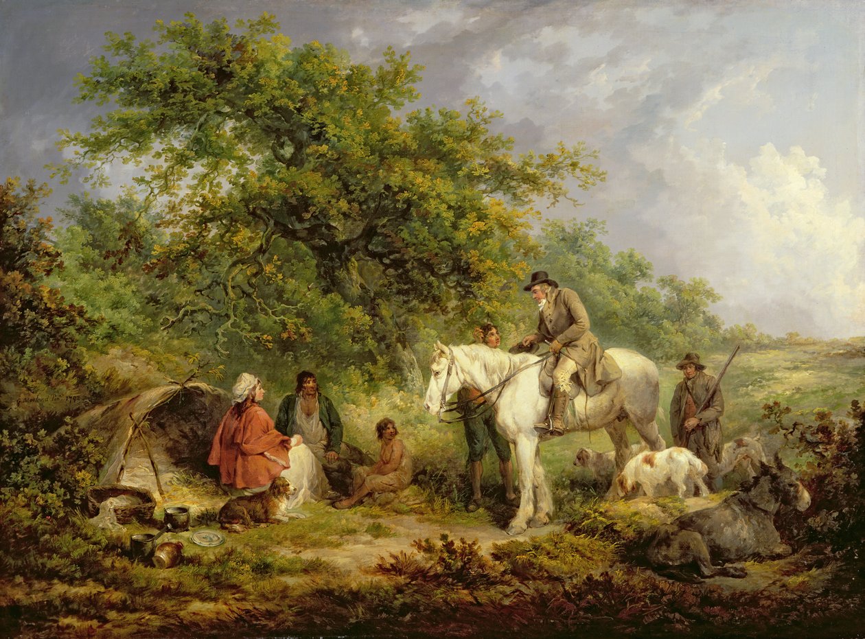 早上，还是仁慈的运动员，1792年 作者 乔治·莫兰德