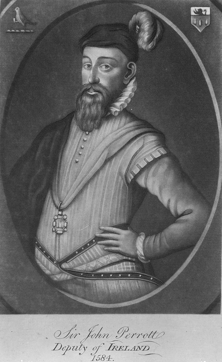 John Perrot爵士，1776年由Valentine Green雕刻（mezzotint） 作者 乔治·鲍尔