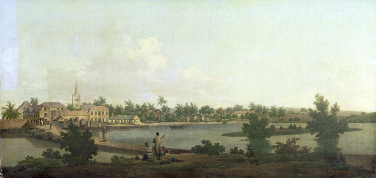 牙买加风景，1775年 作者 乔治·爱德华·罗伯逊