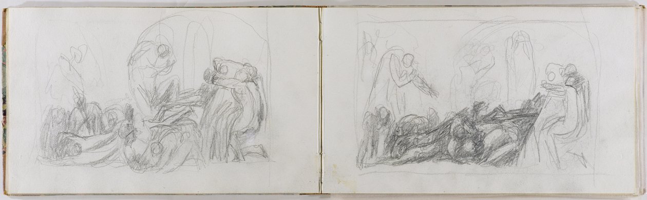 Paradise Lost，c.1793（纸上石墨） 作者 乔治·罗姆尼