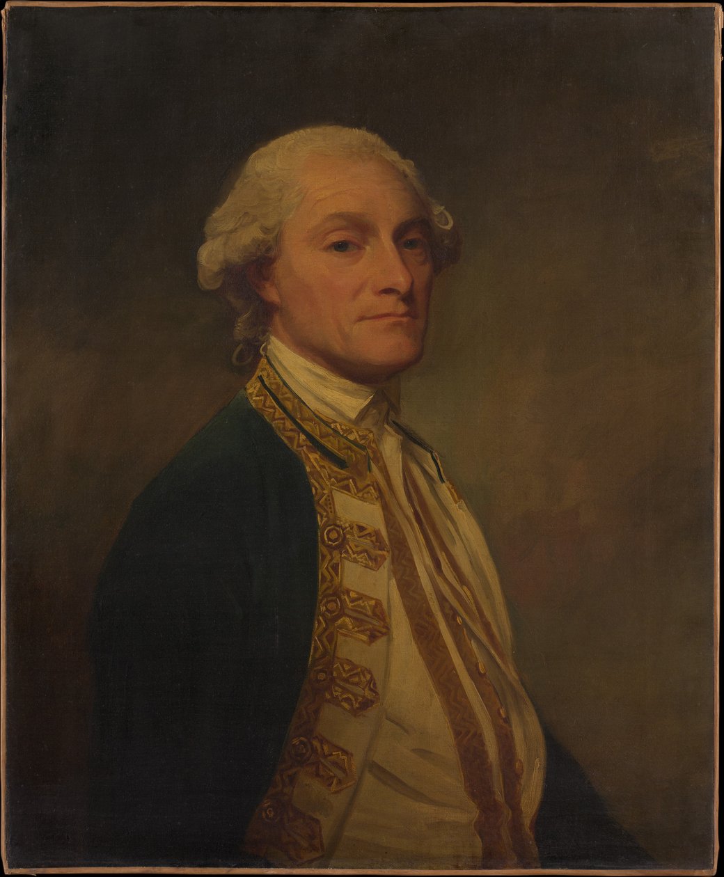 Chaloner Ogle爵士的肖像，第一男爵（1726-1816），英国海军上将 作者 乔治·罗姆尼