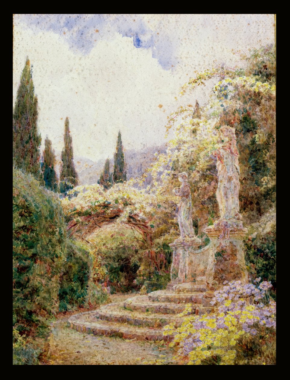 Flora和Pomona，Villa Arson，尼斯 作者 乔治·塞缪尔·埃尔古德