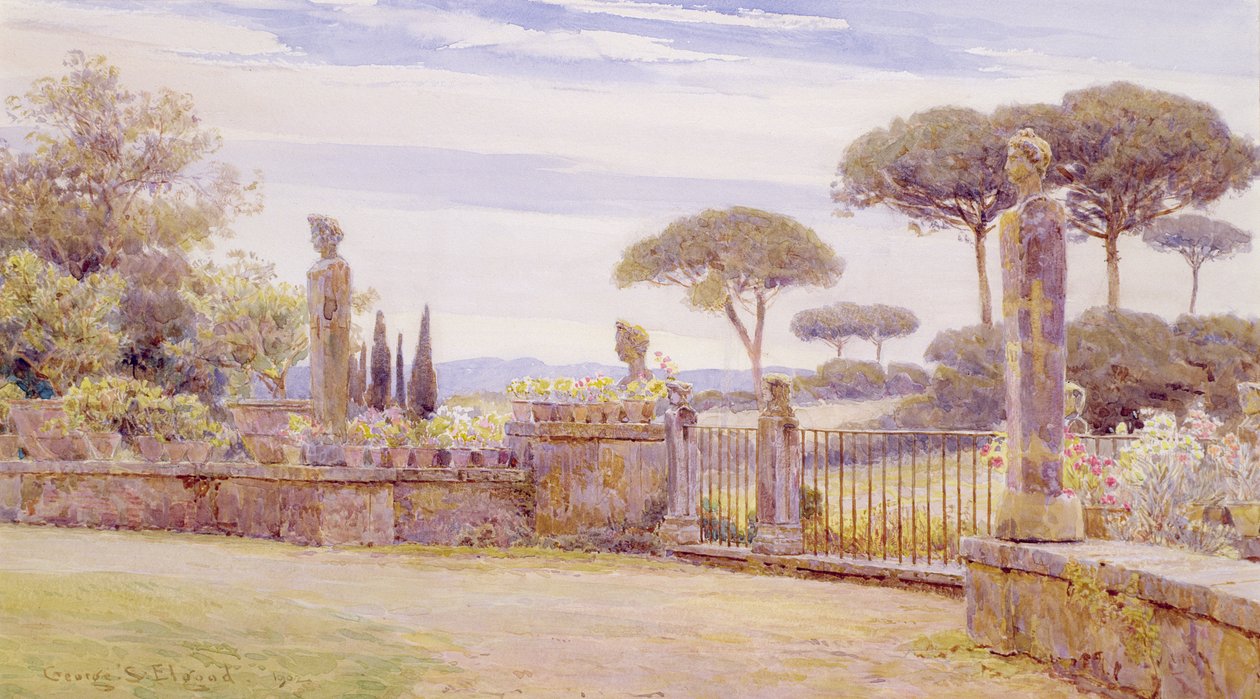 Belvedere，Villa Piatti，罗马 作者 乔治·塞缪尔·埃尔古德