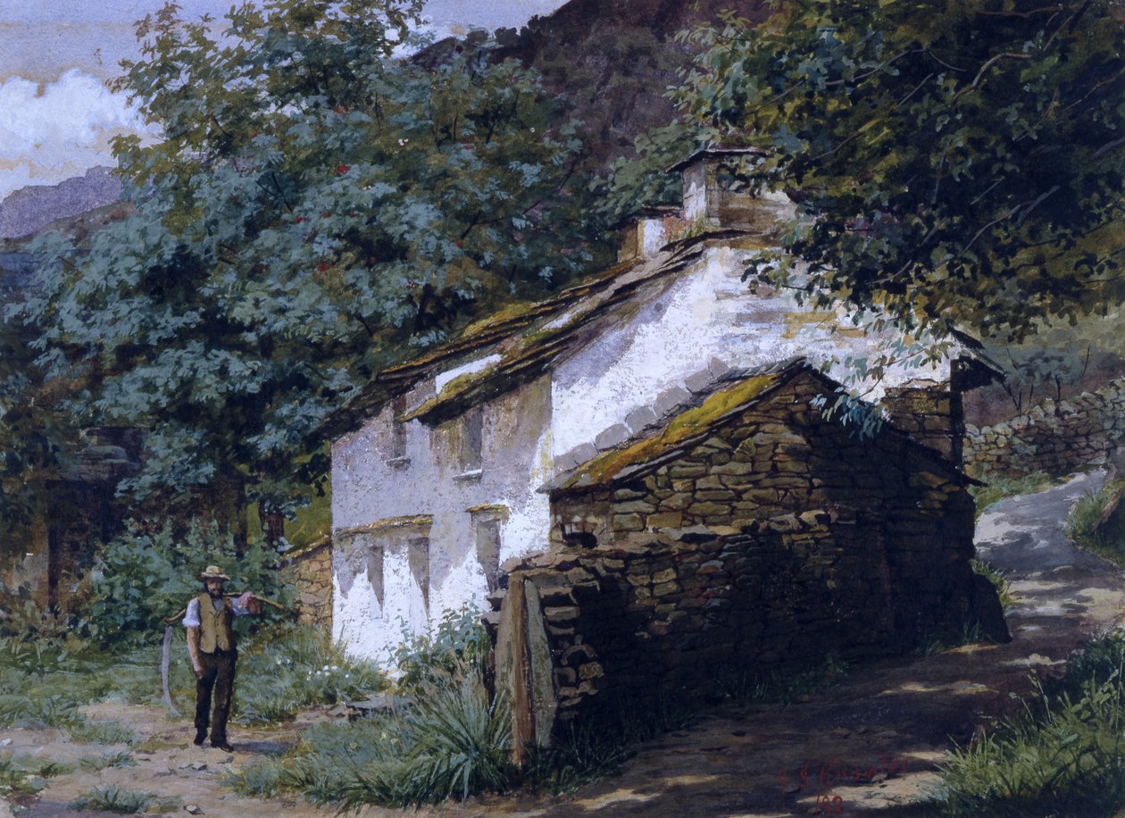 Easedale Cottage，1882 作者 乔治·谢里登·诺尔斯
