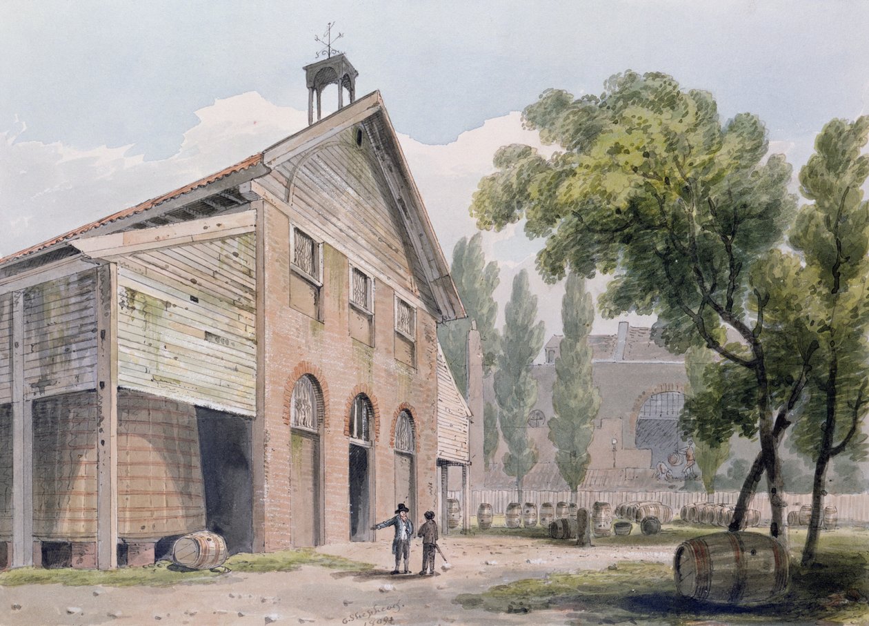 Messrs Beaufoy&39;s Distillery，前身为Cuper&39;s Gardens，1809 作者 乔治·谢泼德