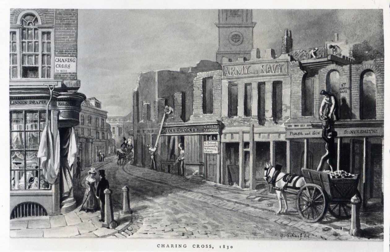 Charing Cross，1830 作者 乔治·斯尼·夏普