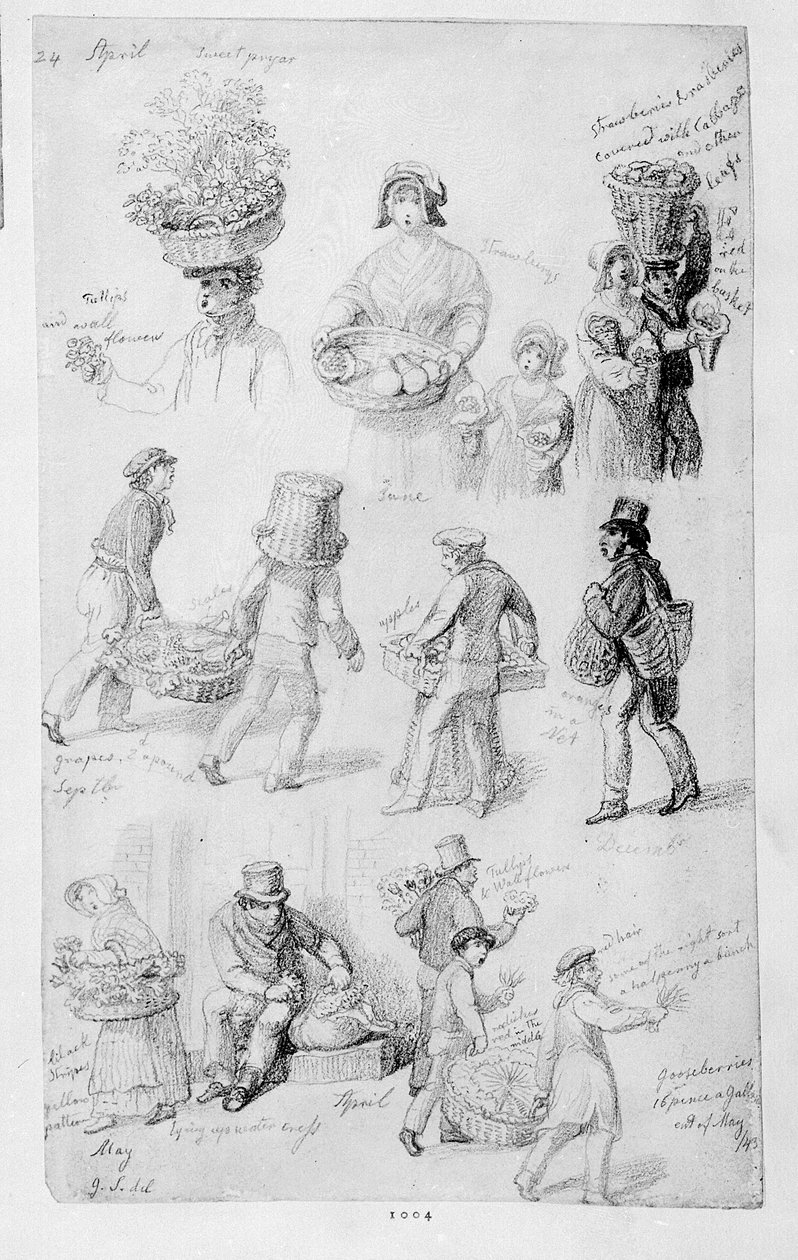 伦敦街头小贩：1843年伦敦的呐喊 作者 乔治·斯尼·夏普