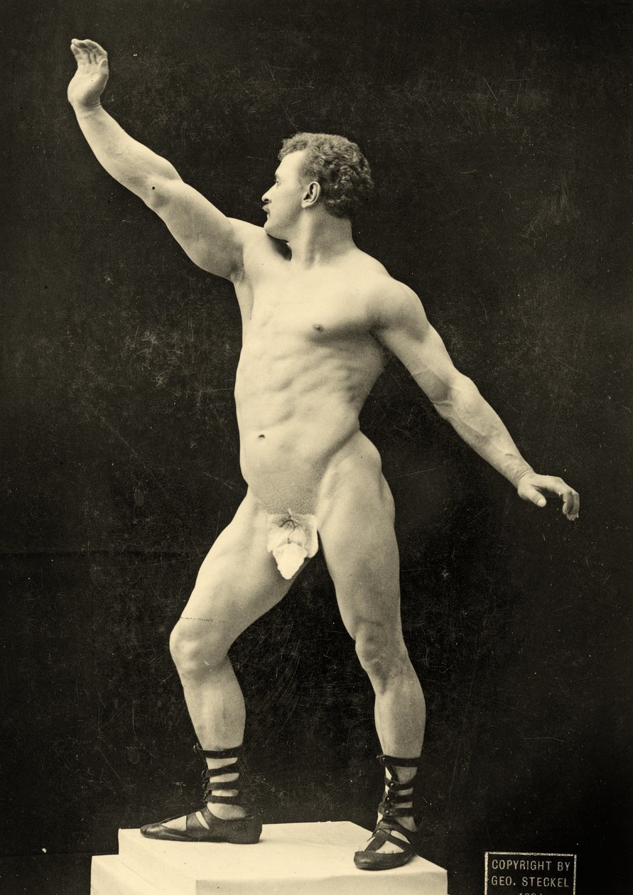 Eugen Sandow，古典古希腊罗马姿势，c.1894 作者 乔治·斯特克尔
