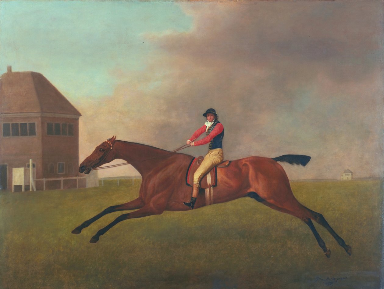 男爵与Sam Chifney Up，1791年 作者 乔治·斯塔布斯