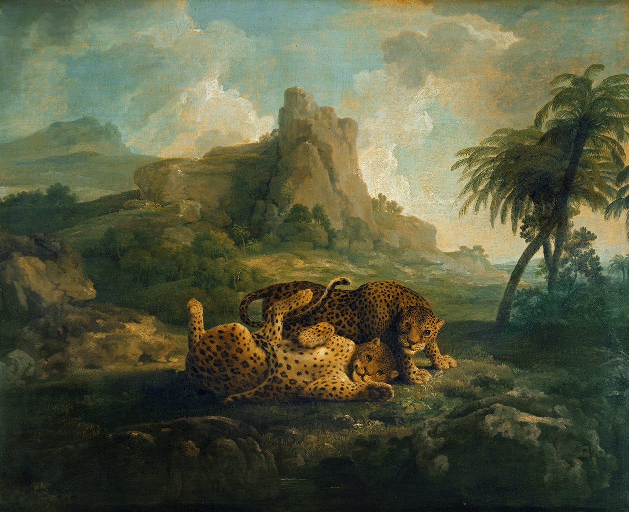 Tygers at Play，c.1763-8 作者 乔治·斯塔布斯