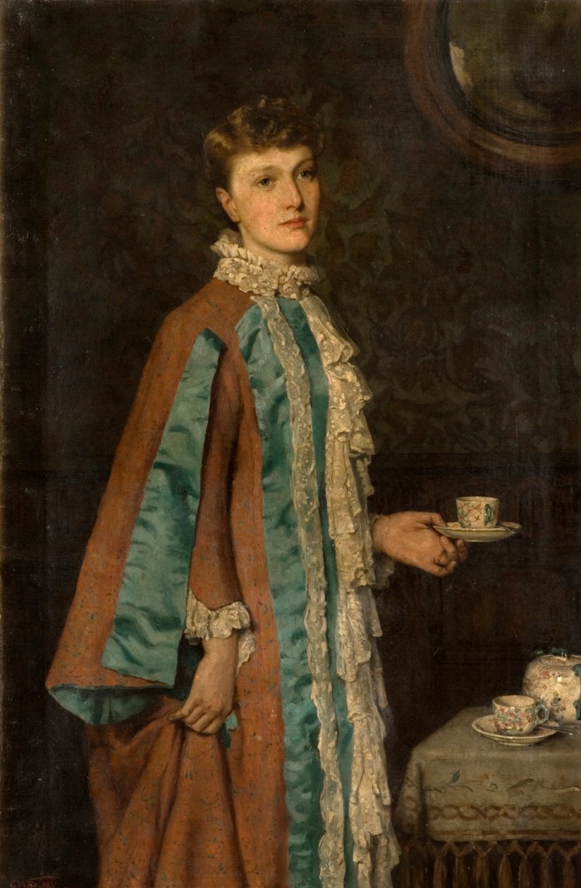 1884年Clara Rowell夫人的肖像 作者 乔治·W·巴尔德里
