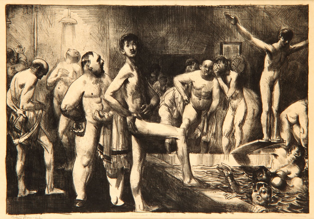 Business-Men&39;s Bath，1923 作者 乔治·韦斯利·贝洛斯