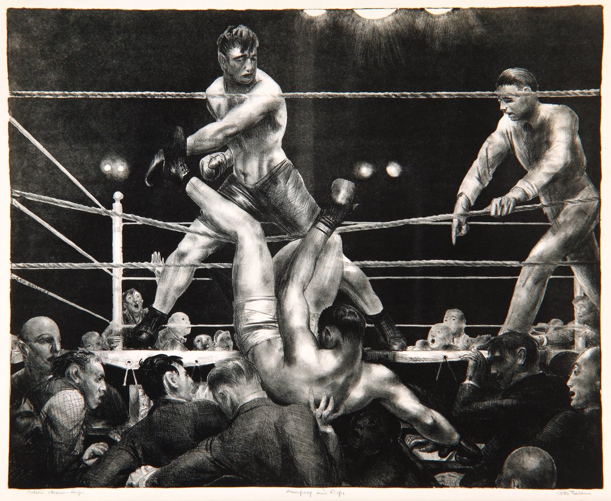 Dempsey和Firpo，1923-24 作者 乔治·韦斯利·贝洛斯