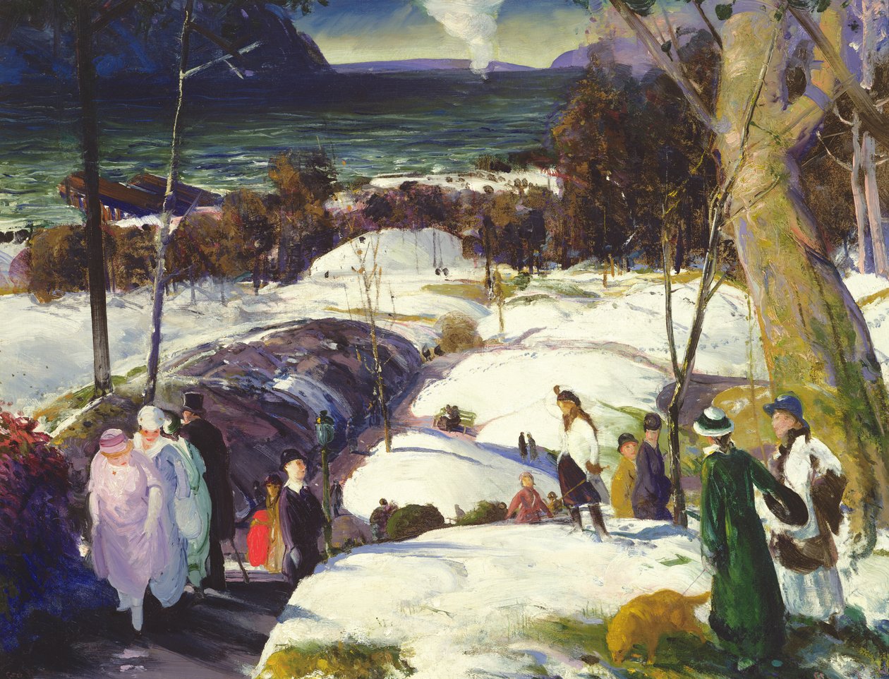 复活节雪，1915年 作者 乔治·韦斯利·贝洛斯