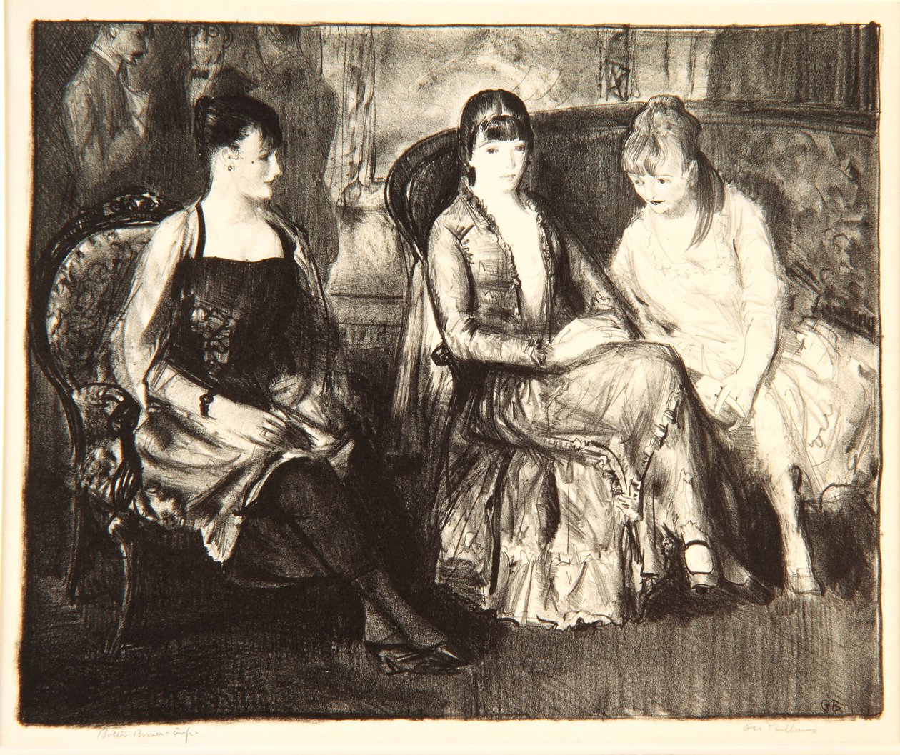 Elsie，Emma和Marjorie，1921年 作者 乔治·韦斯利·贝洛斯