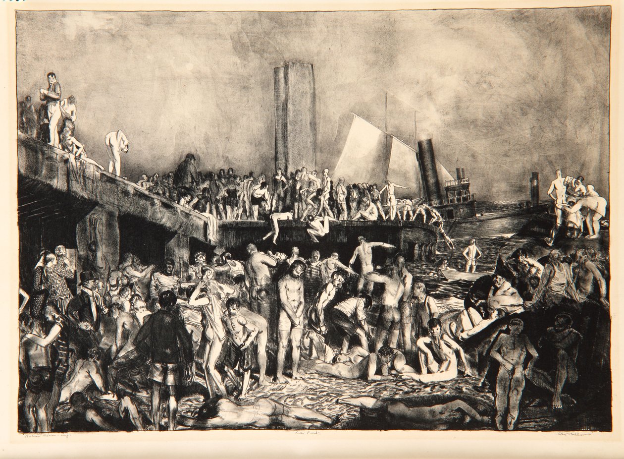 河滨，1923-24 作者 乔治·韦斯利·贝洛斯