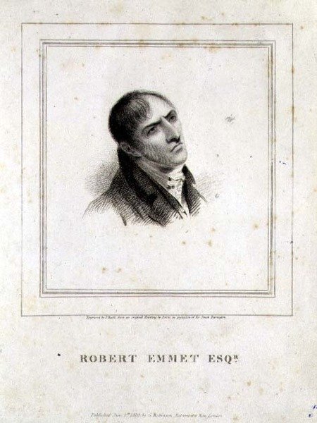 Robert Emmet Esq.的画像。(1778-1803)由J. Heath雕刻，由G. Robinson出版，伦敦 作者 乔治（后）彼得里