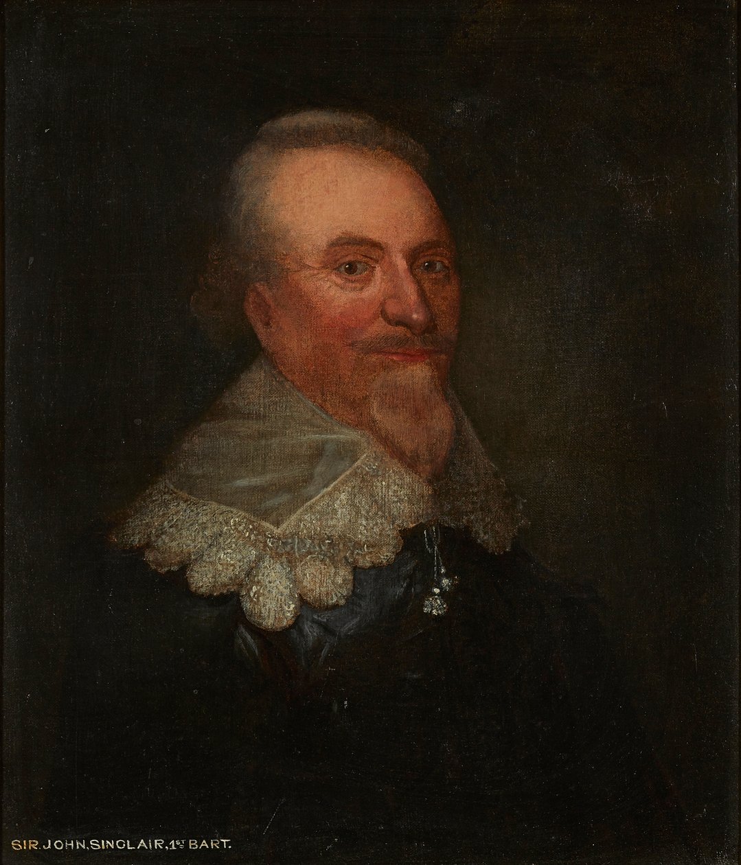 约翰·辛克莱爵士（布面油画） 作者 George (圈子) Jamesone