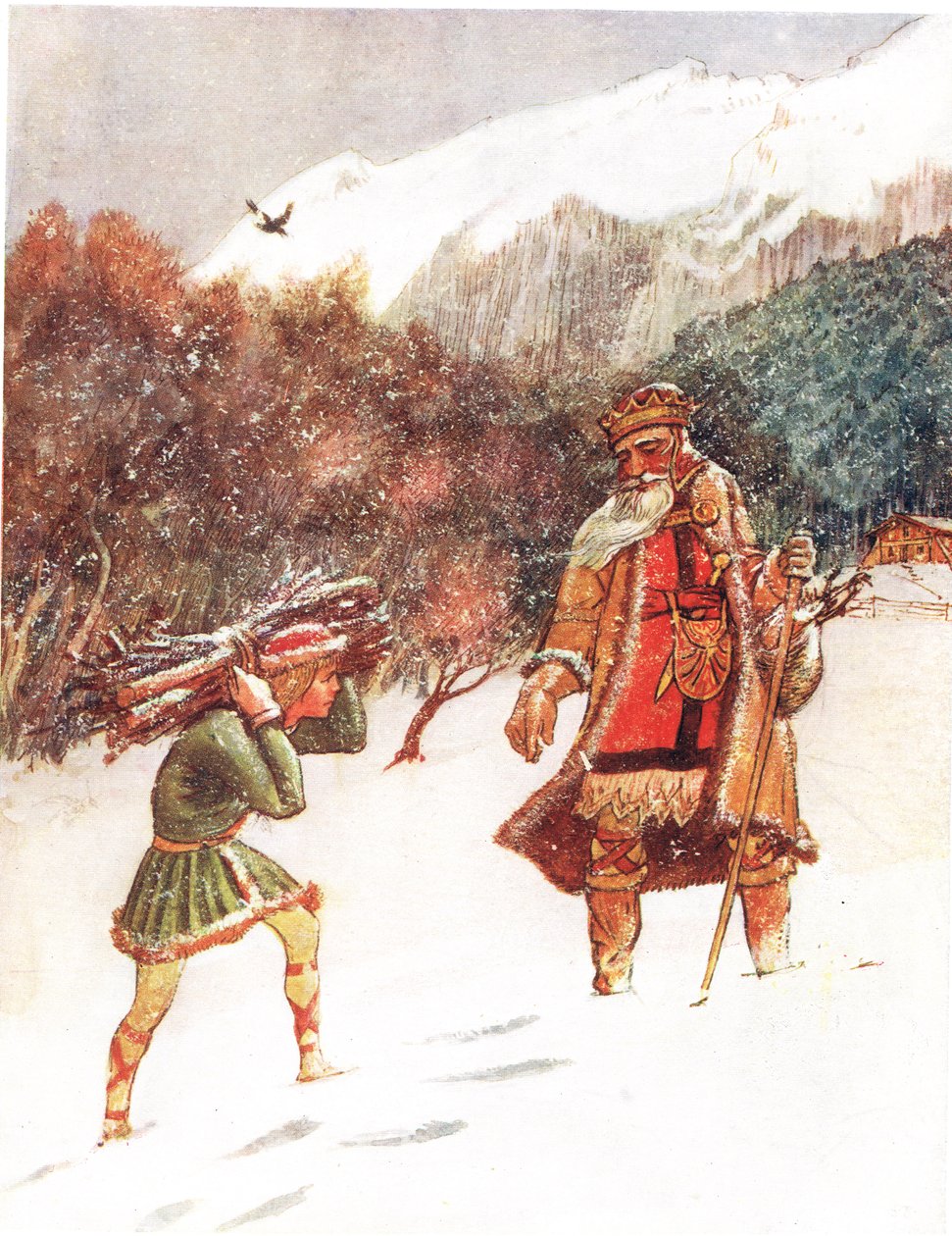 好国王瓦茨拉夫，插图来自&39;A Picture Song Book&39;，1910 作者 乔治，卡莱尔·霍华德（Carlisle Howard）第9伯爵