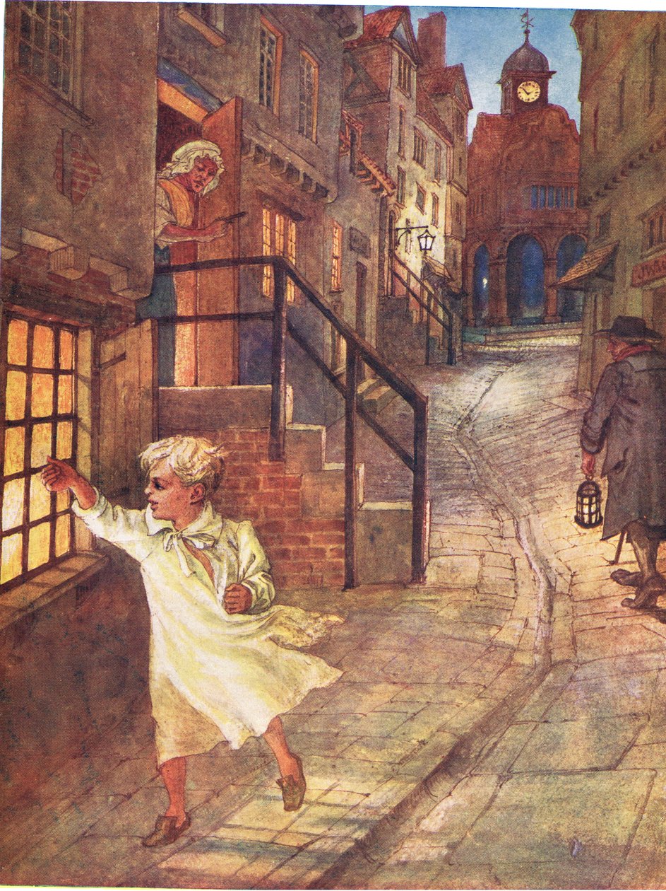 Wee Willie Winkie，1910年“A Picture Song Book”中的插图 作者 乔治，卡莱尔·霍华德（Carlisle Howard）第9伯爵