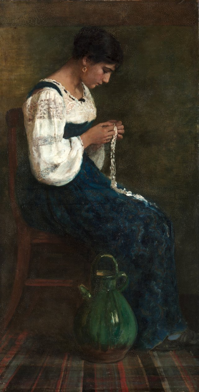 卡普里花边制造商，1884年。 作者 乔治·巴特勒
