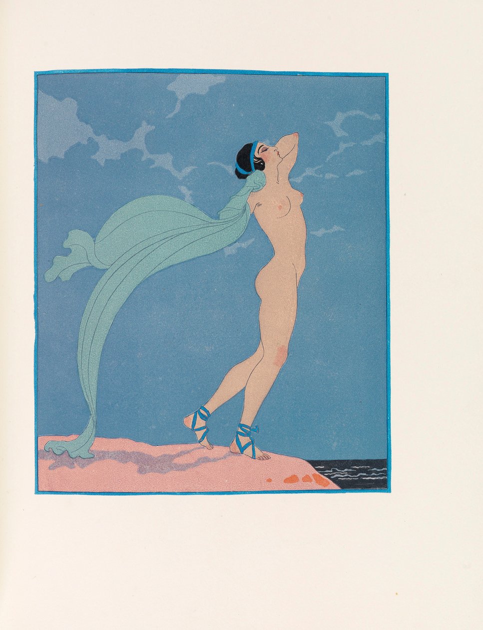 皮埃尔-卢易斯（Pierre Louÿs）创作的《比莉特之歌》（Les Chansons de Bilitis）插图，1922年。 作者 乔治·理发师
