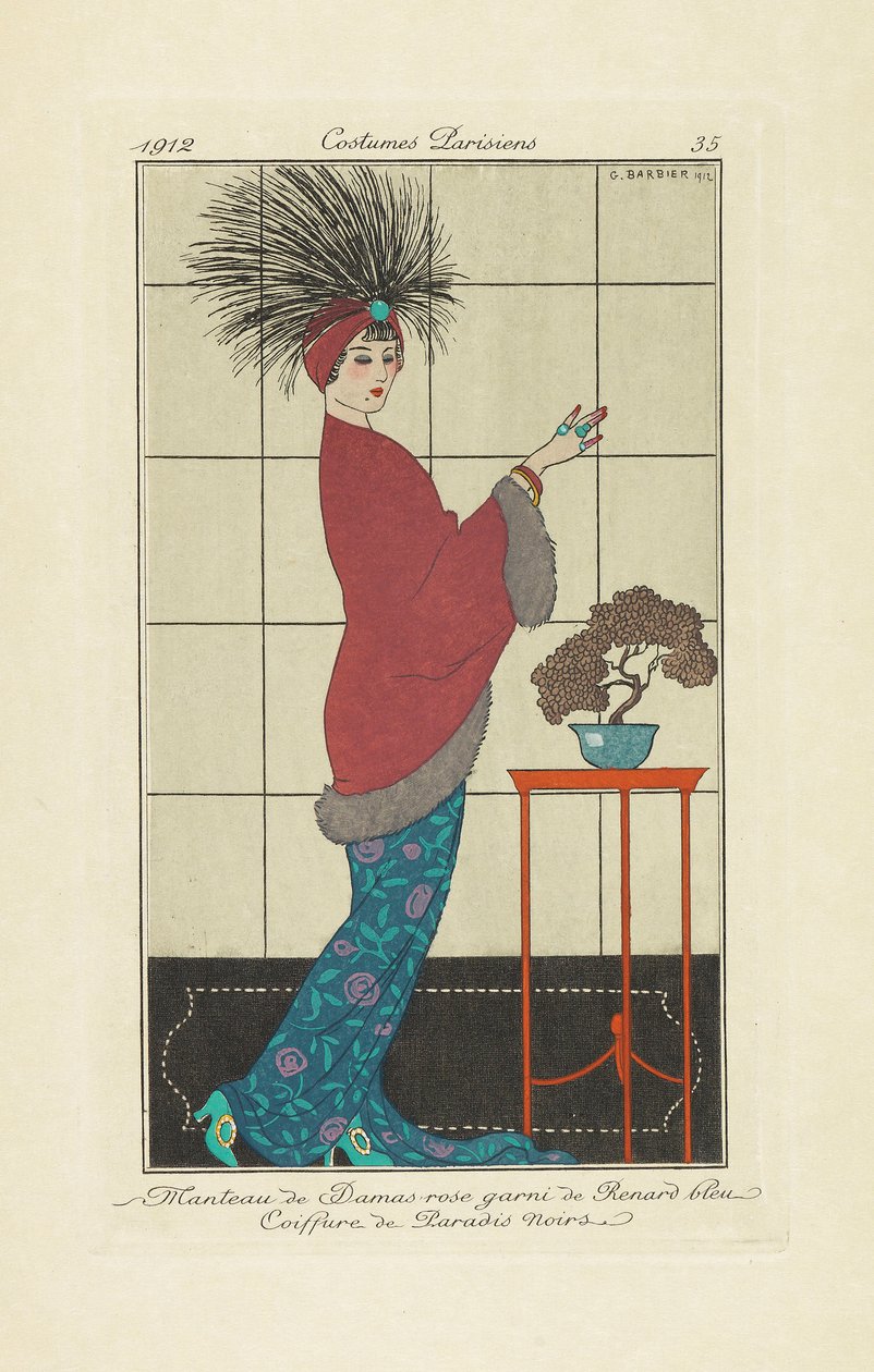 女士时尚杂志，1912年。 作者 乔治·理发师