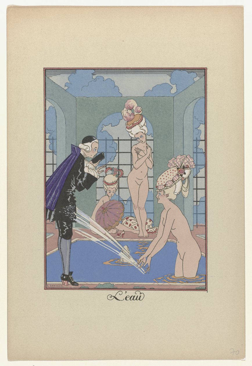 月之花环，1917-1920：水 作者 乔治·理发师