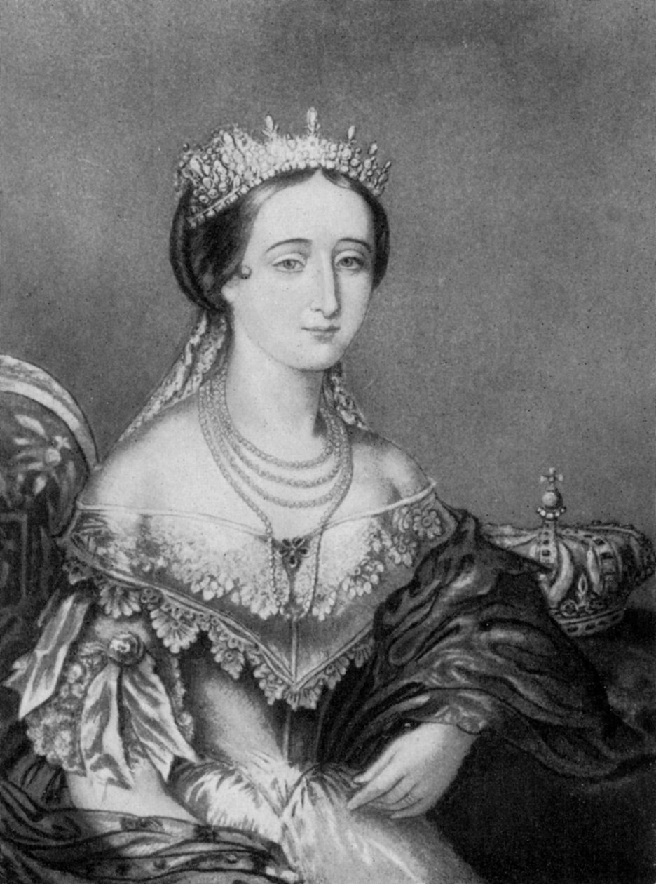 Eugenie de Montijo，法国女皇联合会c1853-1857，1910年。 作者 乔治·巴克斯特