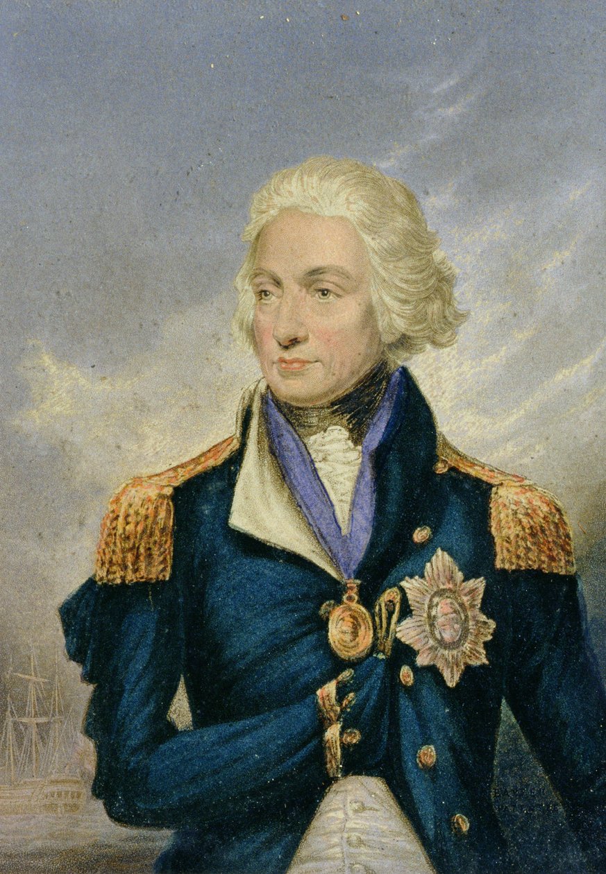 Horatio，子爵尼尔森（1758-1805）（彩色印刷） 作者 乔治·巴克斯特