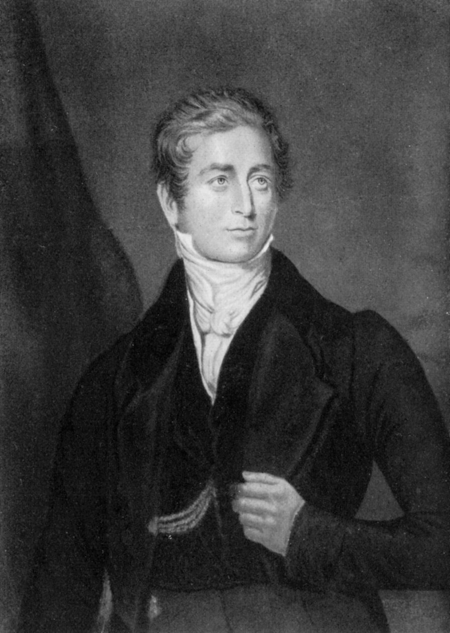 英国首相第二任男爵罗伯特·皮尔爵士，1853年至1910年。 作者 乔治·巴克斯特