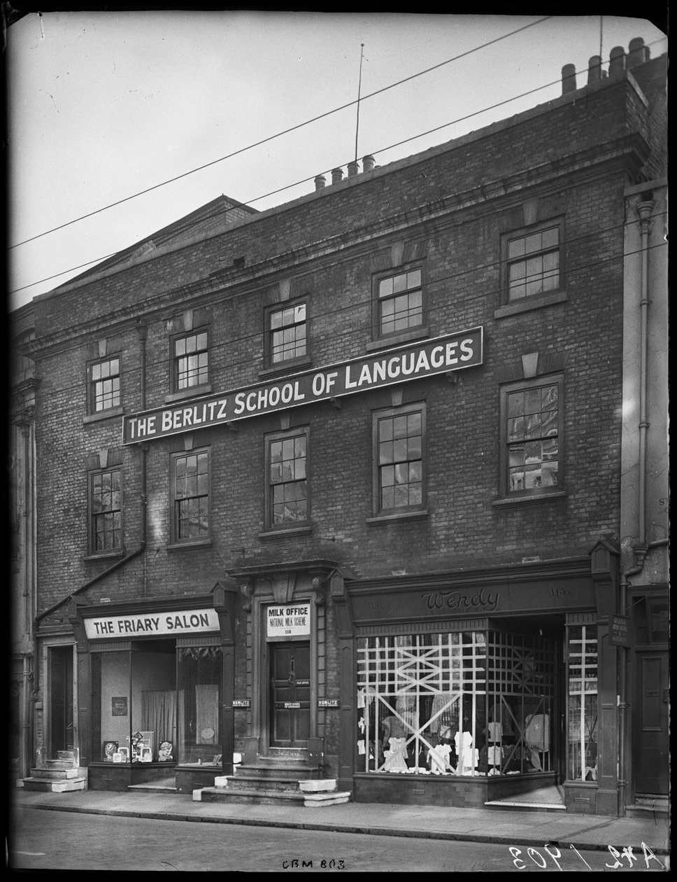 115A-117A Friar Gate, Derby, Derby市, 1942年。 作者 乔治·伯纳德·梅森
