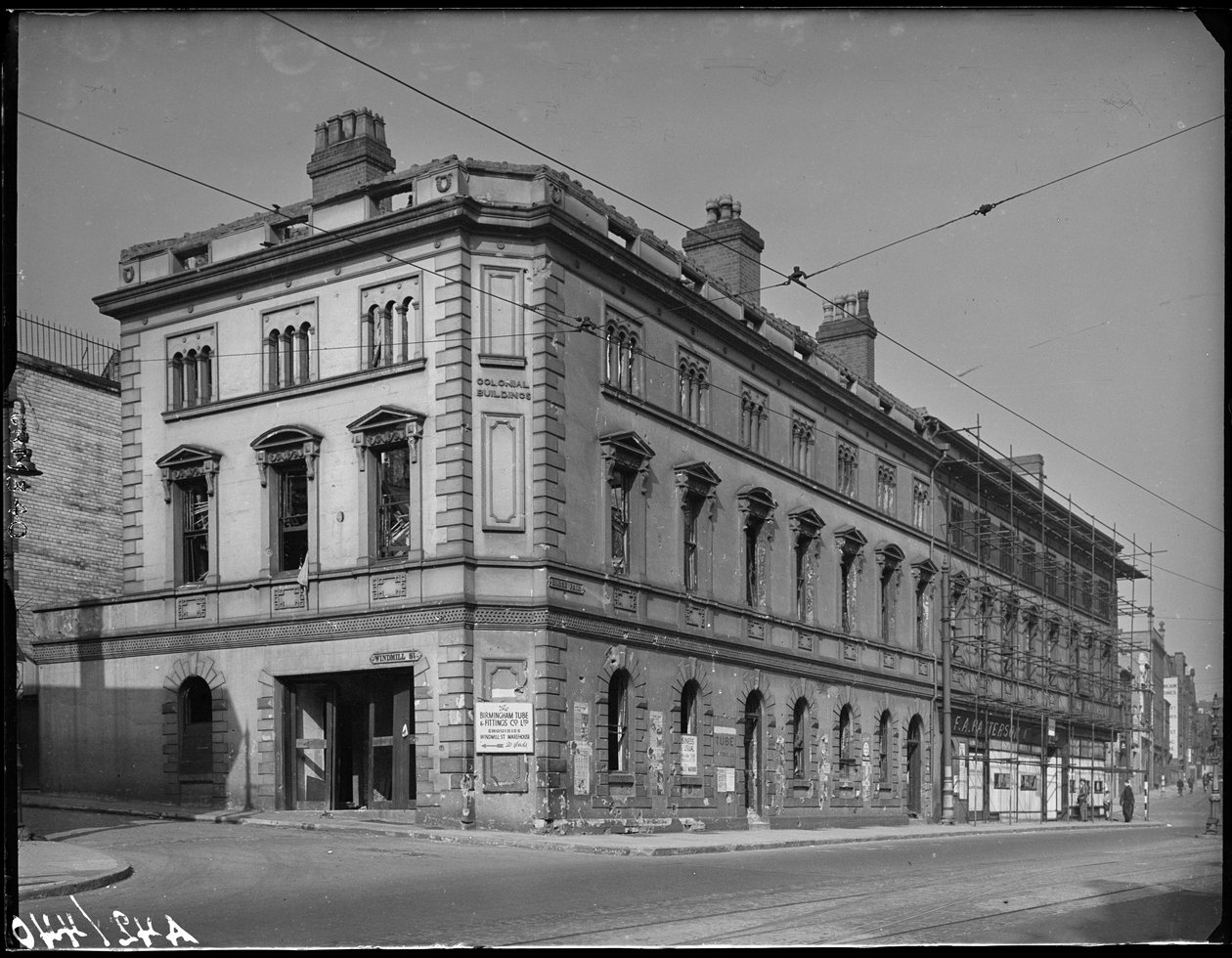 殖民地建筑，7 Horsefair, Ladywood, Birmingham, 1941年。 作者 乔治·伯纳德·梅森
