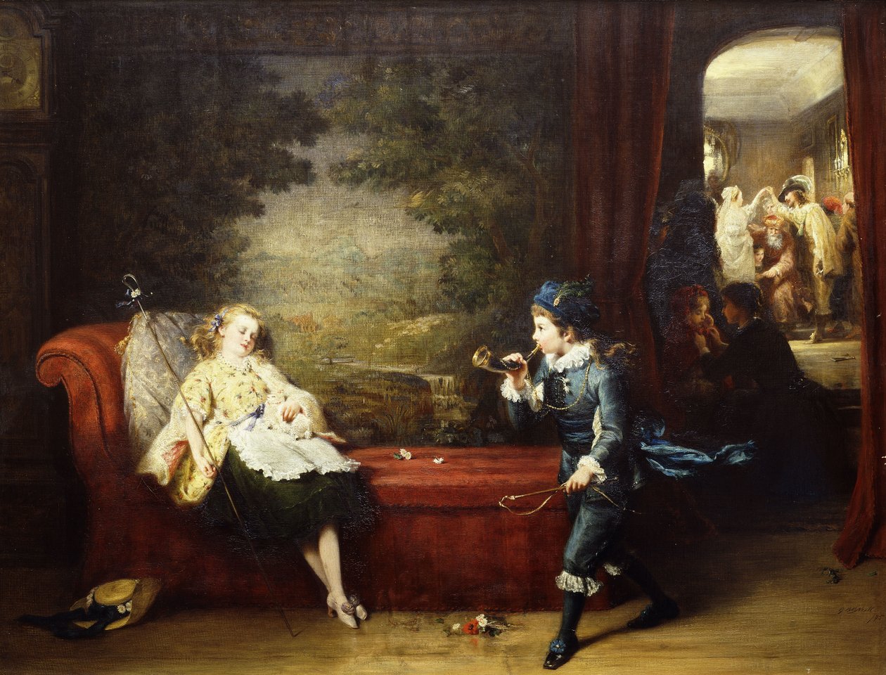 小波普（Little Bo Peep），1875年 作者 乔治·伯纳德·奥尼尔