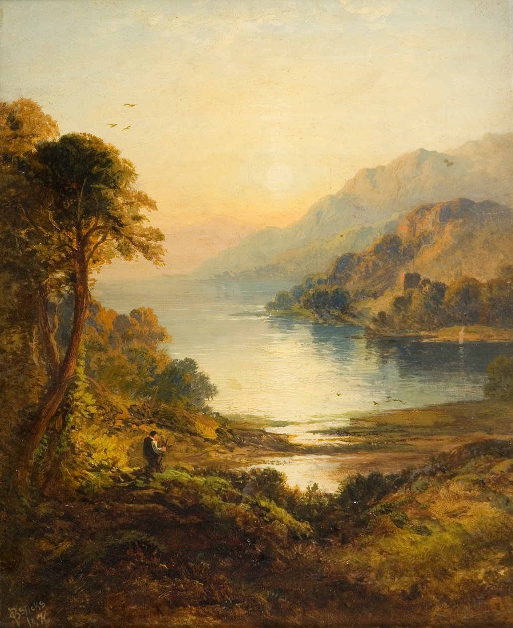 Bute的Kyles，Argyll，1876年 作者 乔治·布莱克棍棒