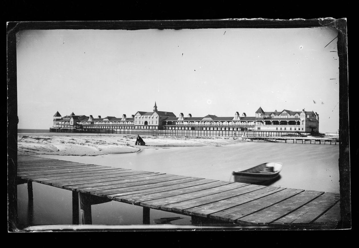 铁墩，科尼岛，布鲁克林，c.1872-87（湿火棉负片） 作者 乔治·布拉德福德·布雷纳德